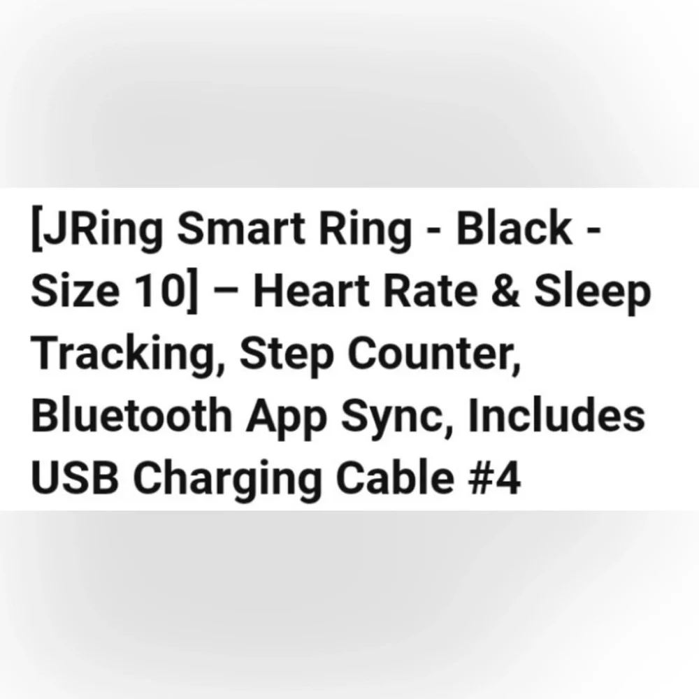 NWT JRing Smart Ring size 12